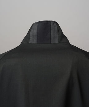 4 Colors Chambray Washable Wool Peaked Lapel Double Breasted Jacket