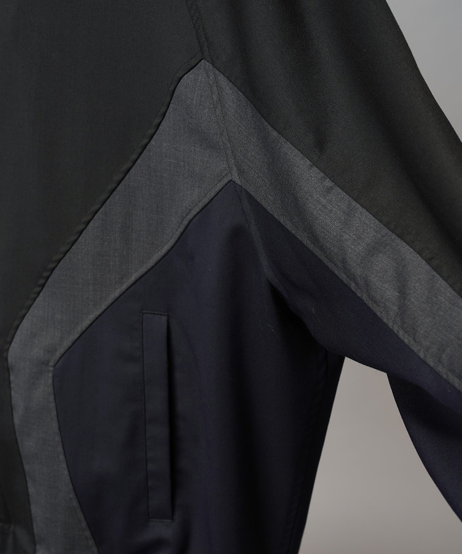 4 Colors Chambray Washable Wool Peaked Lapel Double Breasted Jacket