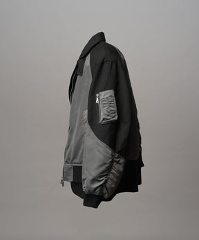 4 Colors Chambray Washable Wool Peaked Lapel Double Breasted Jacket