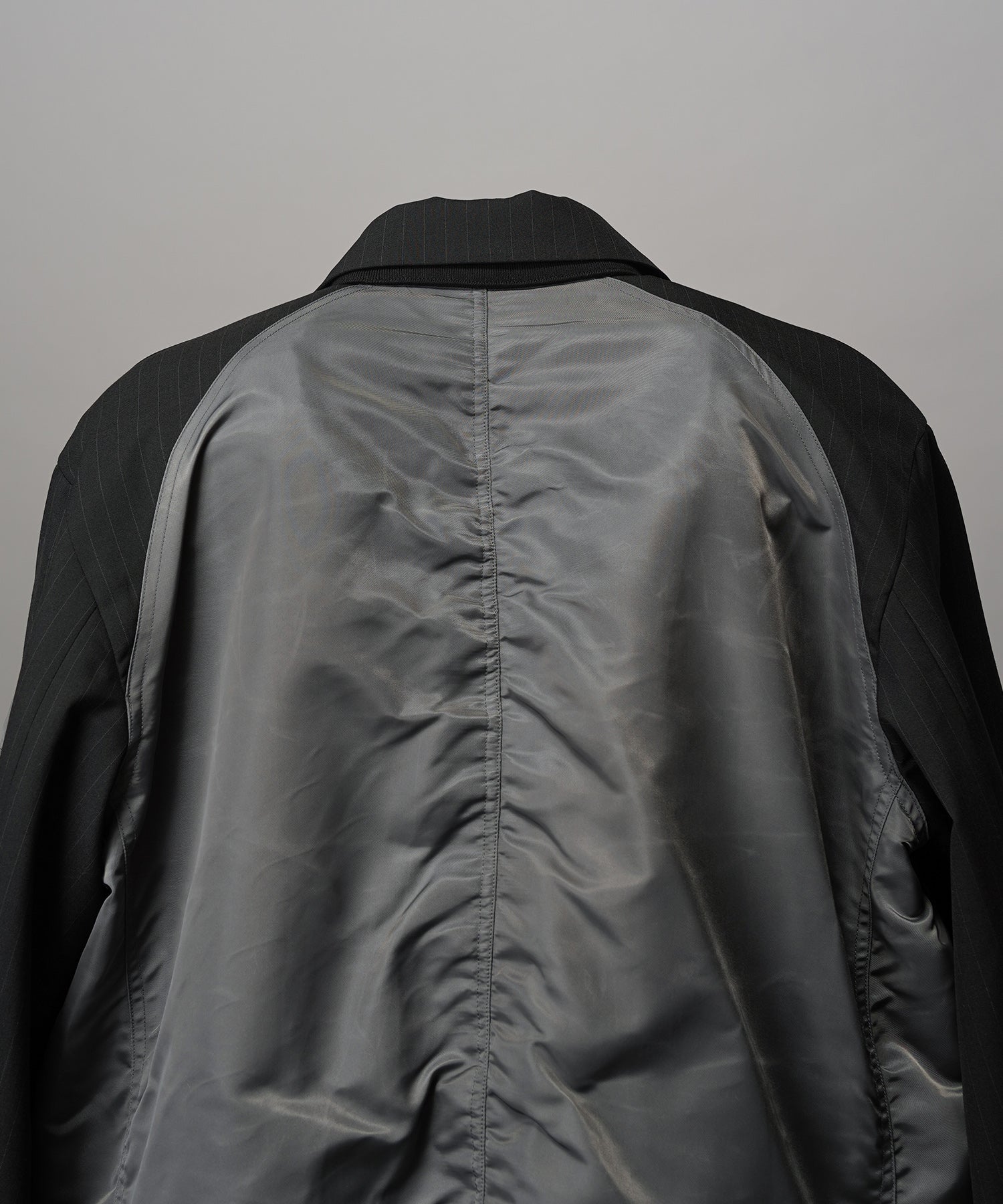 4 Colors Chambray Washable Wool Peaked Lapel Double Breasted Jacket