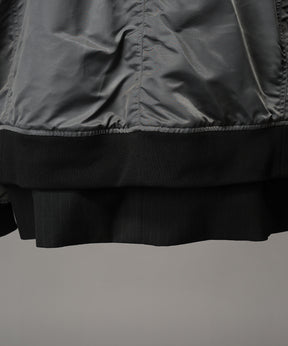 4 Colors Chambray Washable Wool Peaked Lapel Double Breasted Jacket