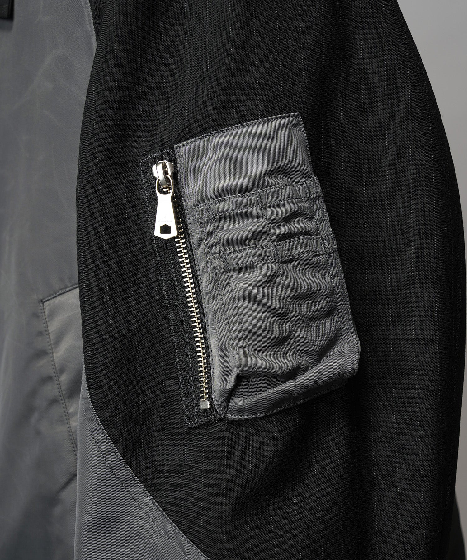 4 Colors Chambray Washable Wool Peaked Lapel Double Breasted Jacket