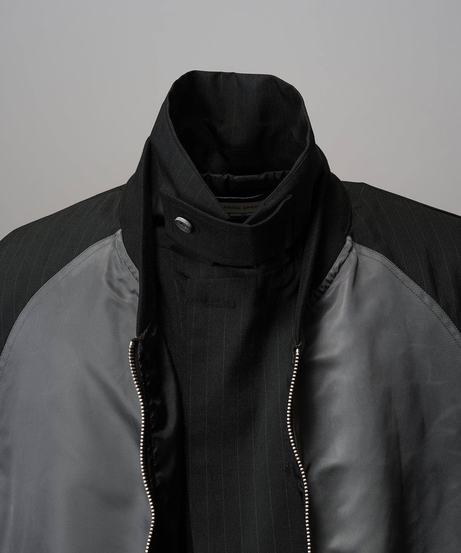 4 Colors Chambray Washable Wool Peaked Lapel Double Breasted Jacket