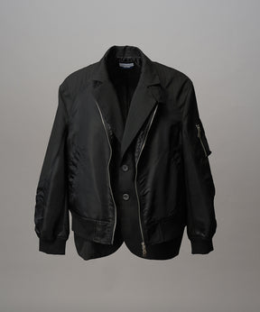 4 Colors Chambray Washable Wool Peaked Lapel Double Breasted Jacket