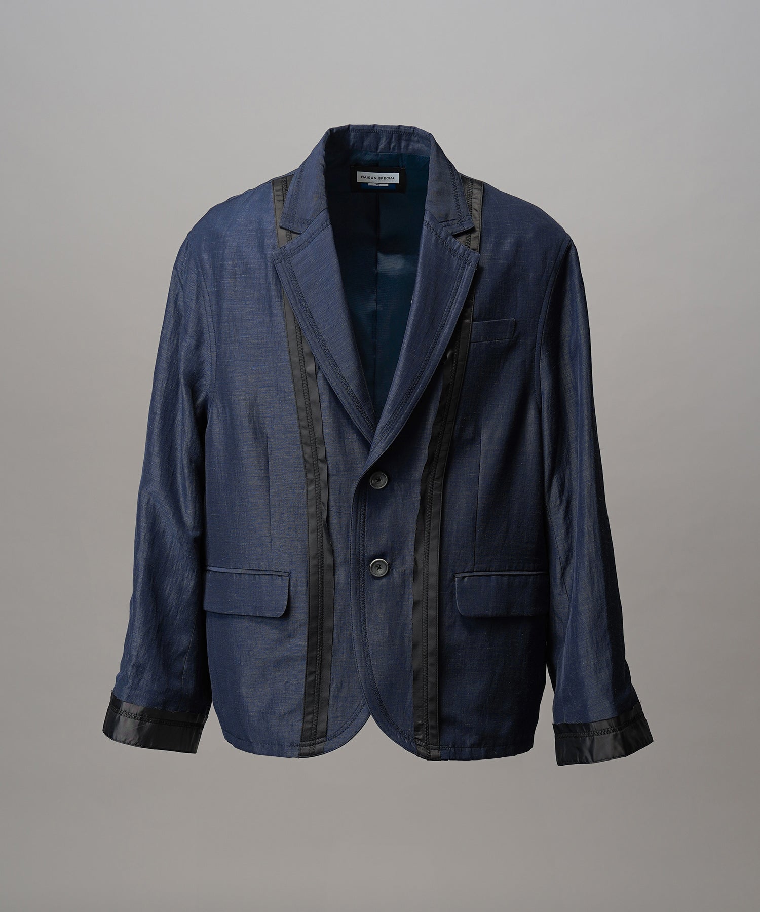 4种颜色Chambray可洗羊毛峰峰双胸夹克