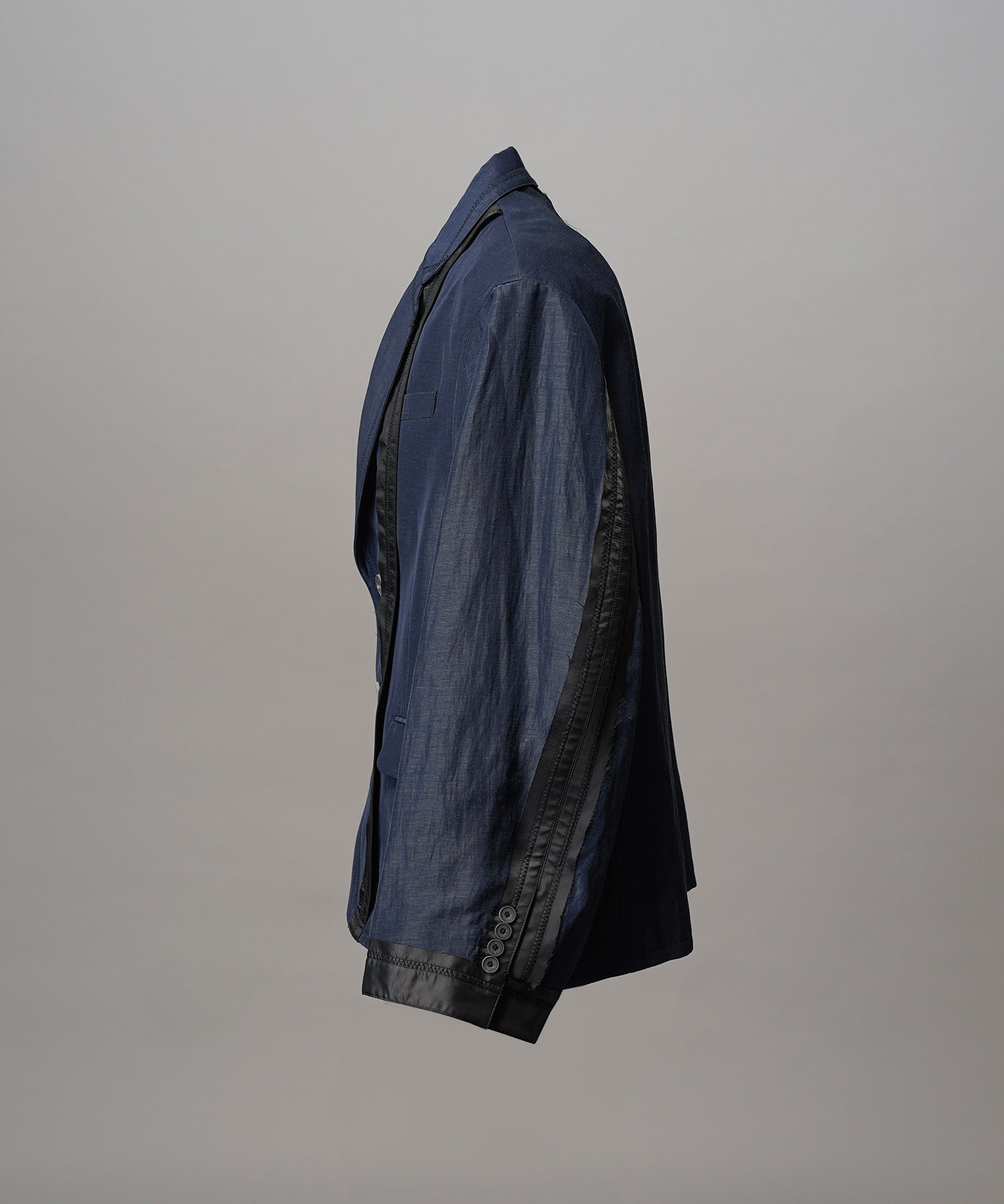 4种颜色Chambray可洗羊毛峰峰双胸夹克