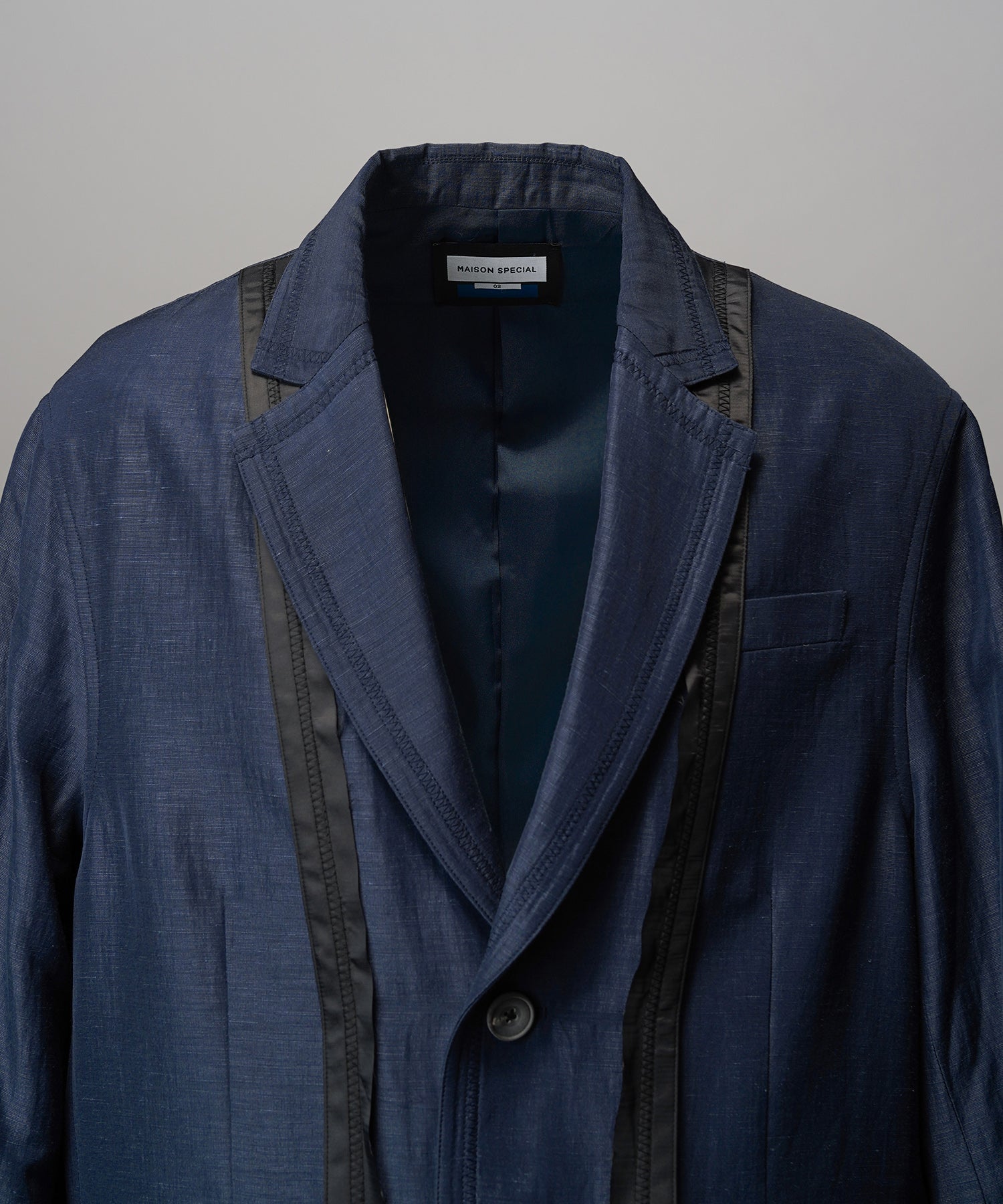 4种颜色Chambray可洗羊毛峰峰双胸夹克