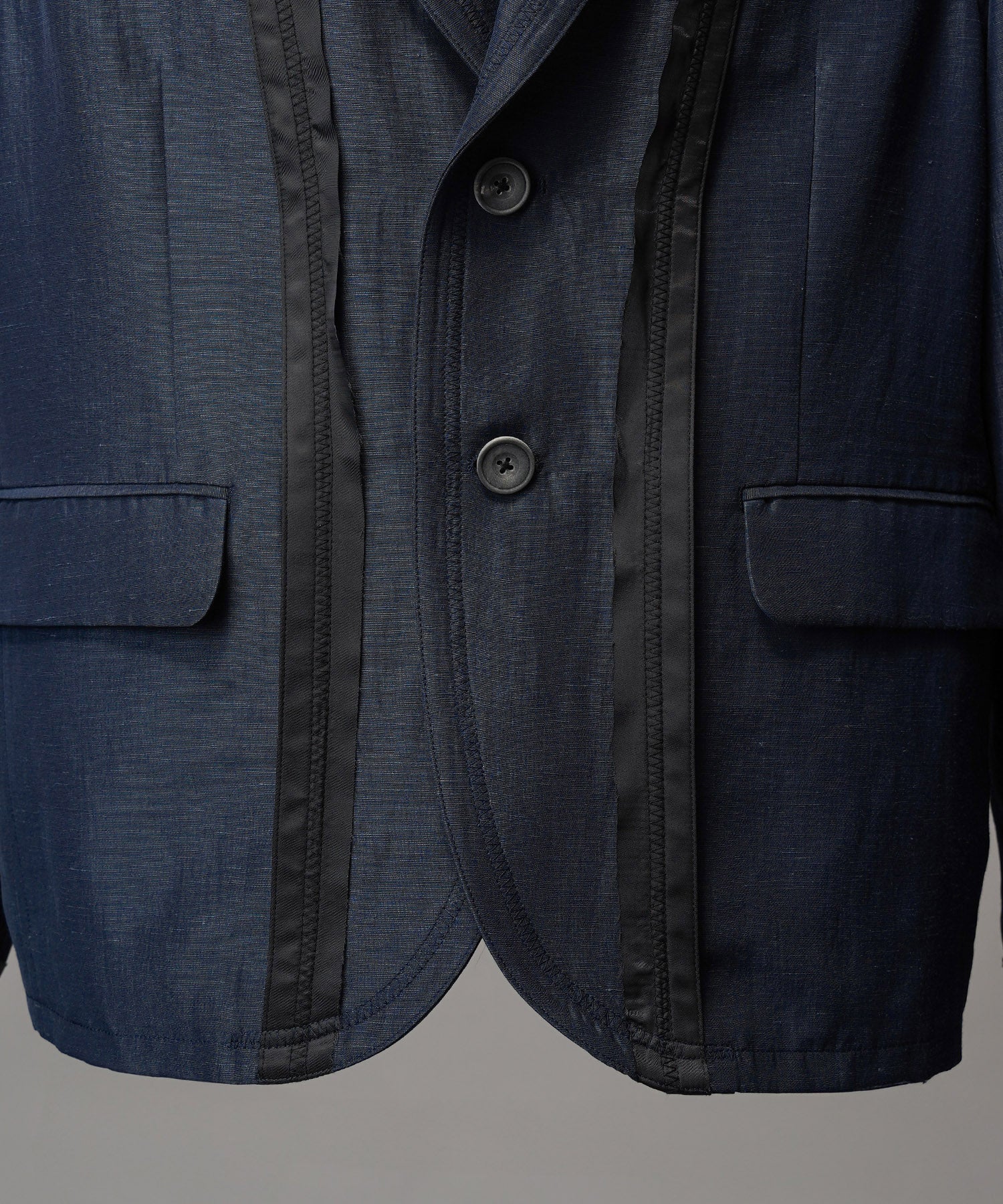 4种颜色Chambray可洗羊毛峰峰双胸夹克