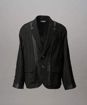 4种颜色Chambray可洗羊毛峰峰双胸夹克