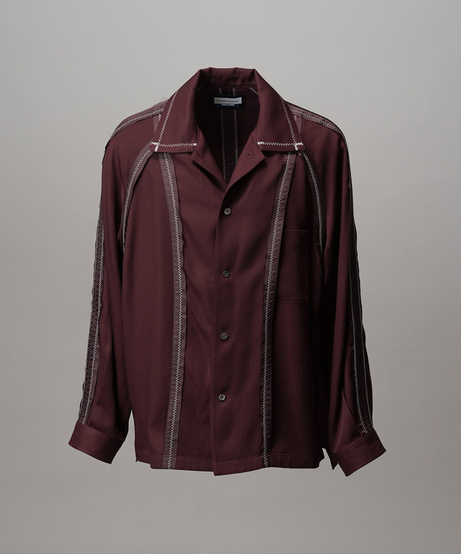 Inside-out Prime-Over Open Collar Shirt