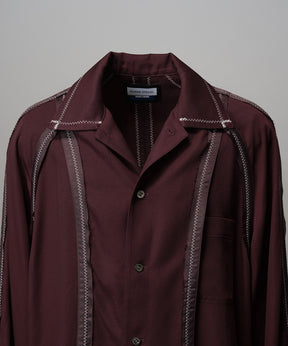 Inside-out Prime-Over Open Collar Shirt