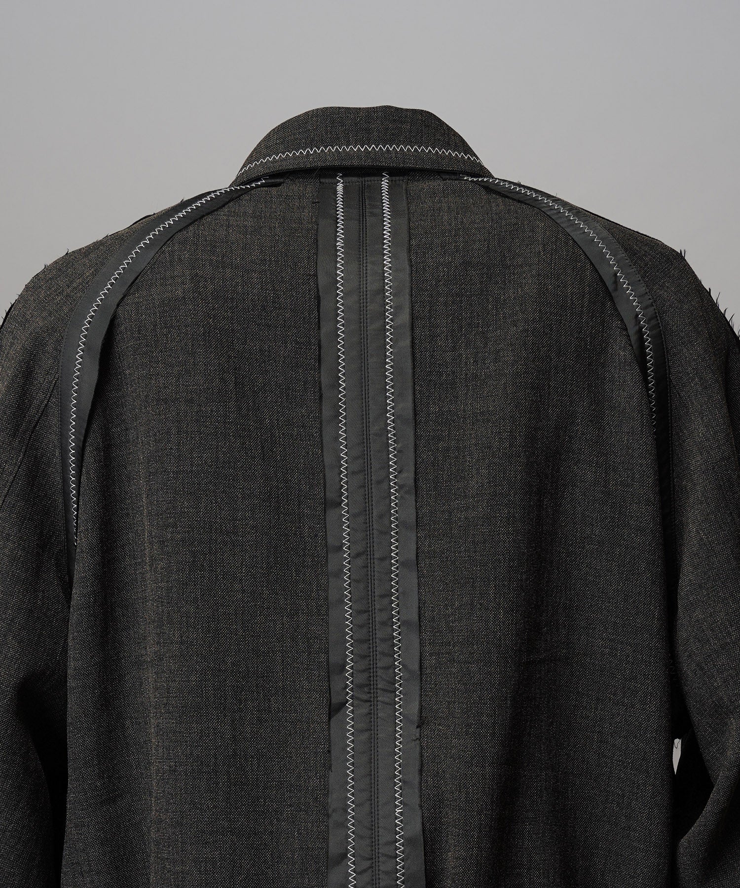 4 색 샹 브레이 세탁 가능한 양모 피크 라펠 더블 가슴 재킷