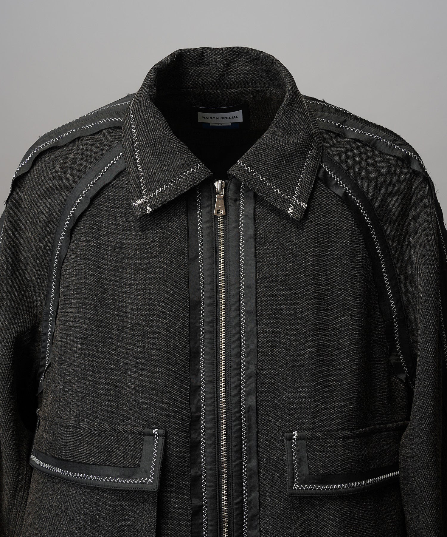 4 색 샹 브레이 세탁 가능한 양모 피크 라펠 더블 가슴 재킷