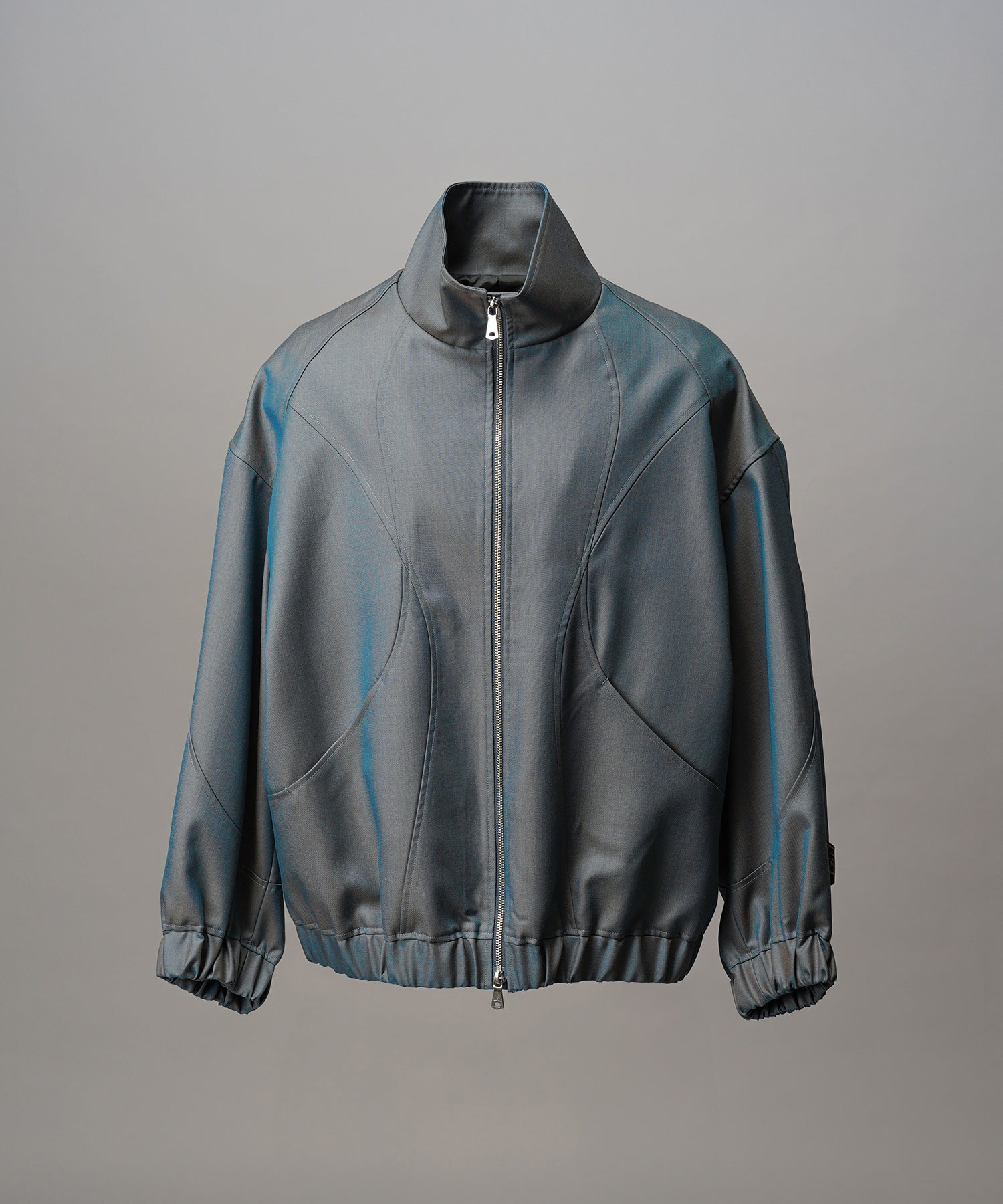 4 Colors Chambray Washable Wool Peaked Lapel Double Breasted Jacket