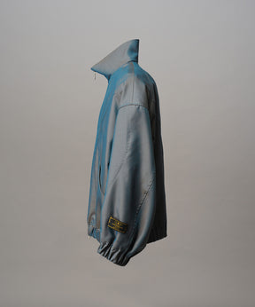 4 Colors Chambray Washable Wool Peaked Lapel Double Breasted Jacket