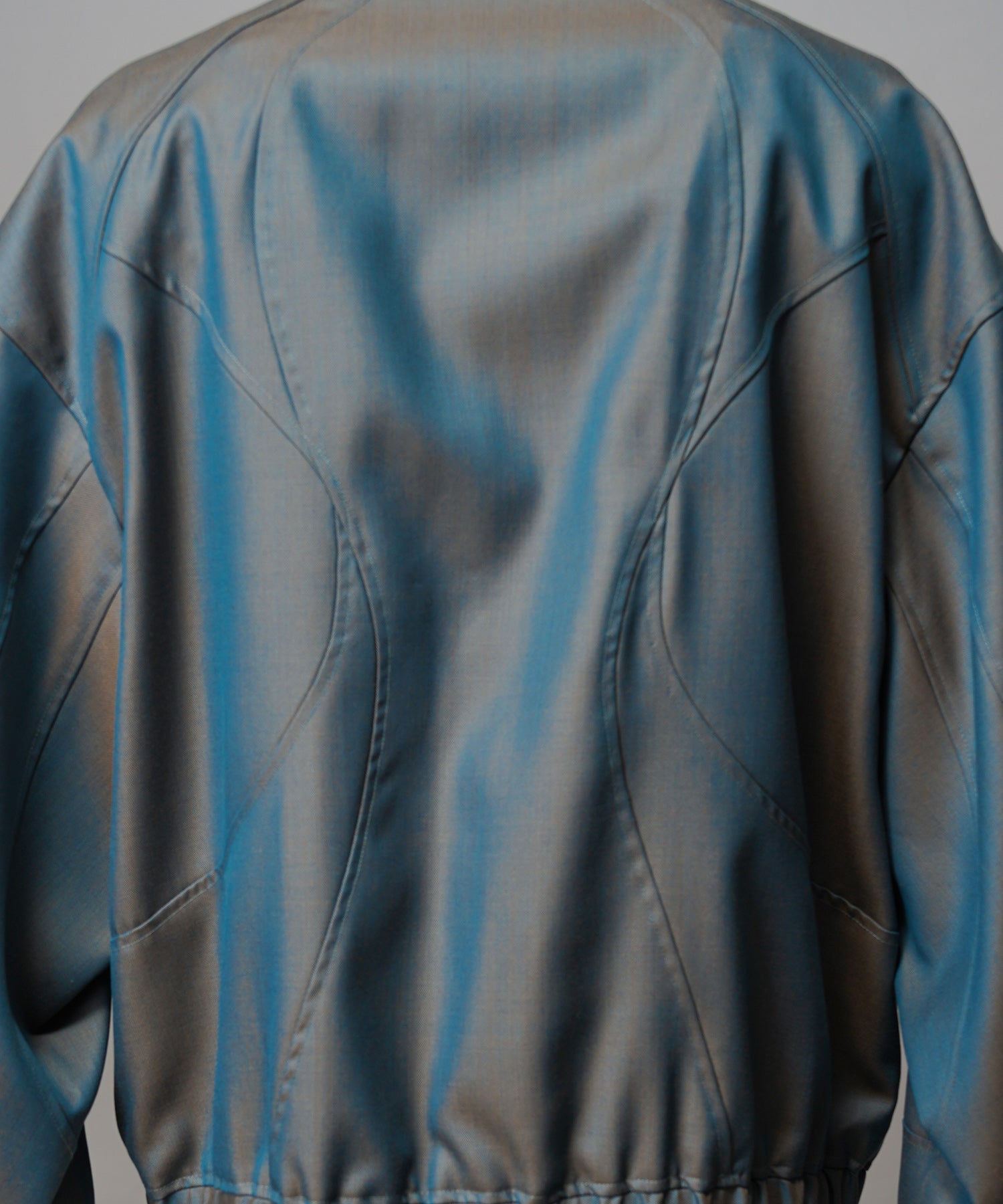 4 Colors Chambray Washable Wool Peaked Lapel Double Breasted Jacket