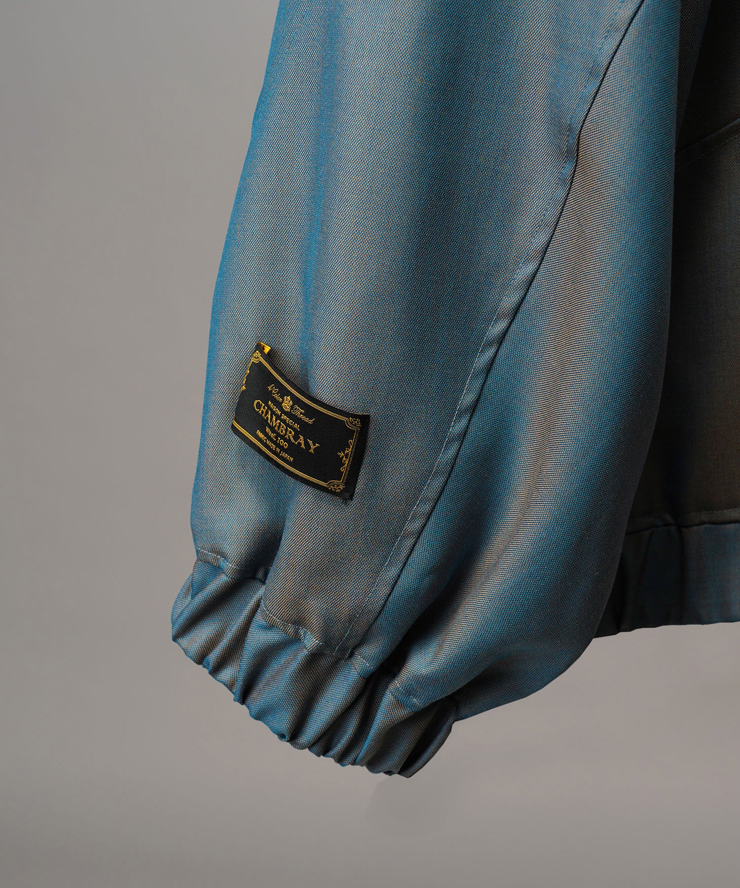 4 Colors Chambray Washable Wool Peaked Lapel Double Breasted Jacket