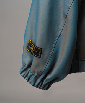 4 Colors Chambray Washable Wool Peaked Lapel Double Breasted Jacket