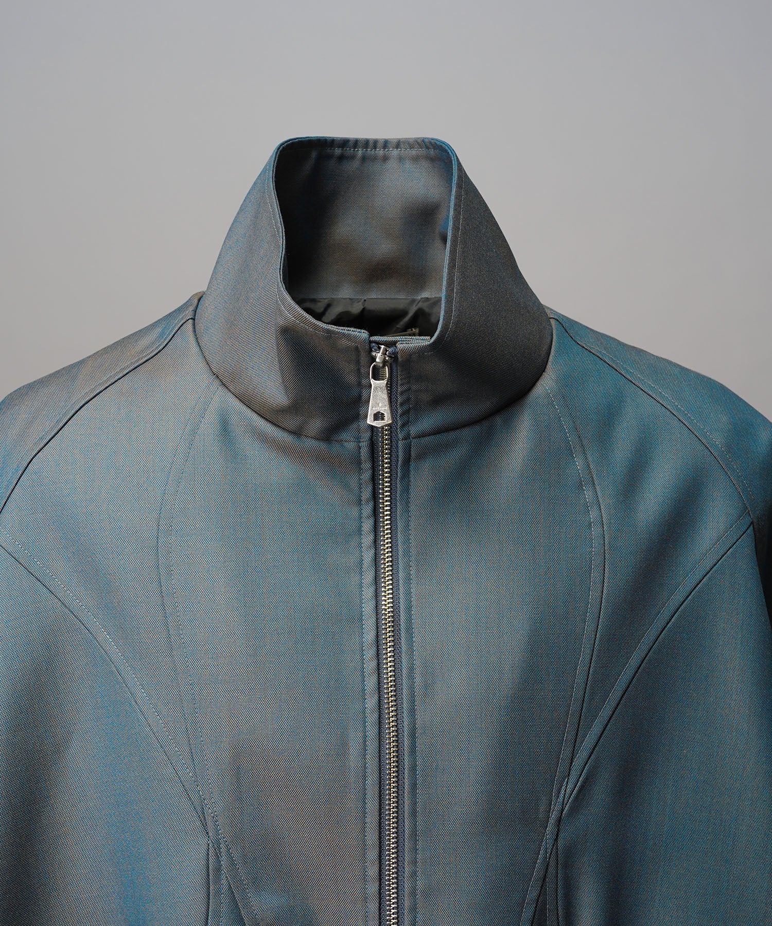 4 Colors Chambray Washable Wool Peaked Lapel Double Breasted Jacket