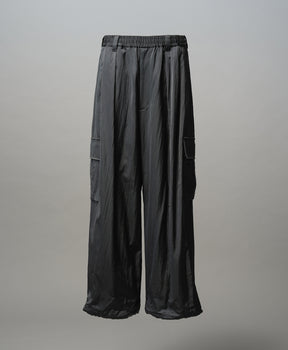 Drapery Satin Prime-Wide Cargo Pants