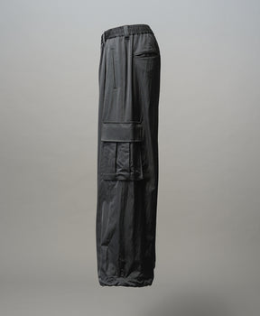 Drapery Satin Prime-Wide Cargo Pants