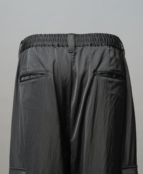 Drapery Satin Prime-Wide Cargo Pants