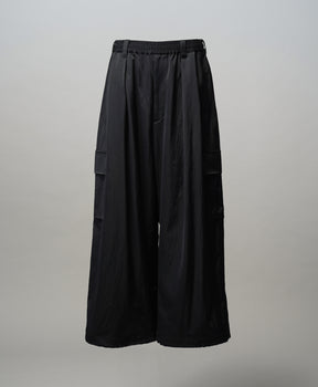Drapery Satin Prime-Wide Cargo Pants