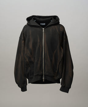 Sun-fade Prime-Over Sweat Zip Hoodie