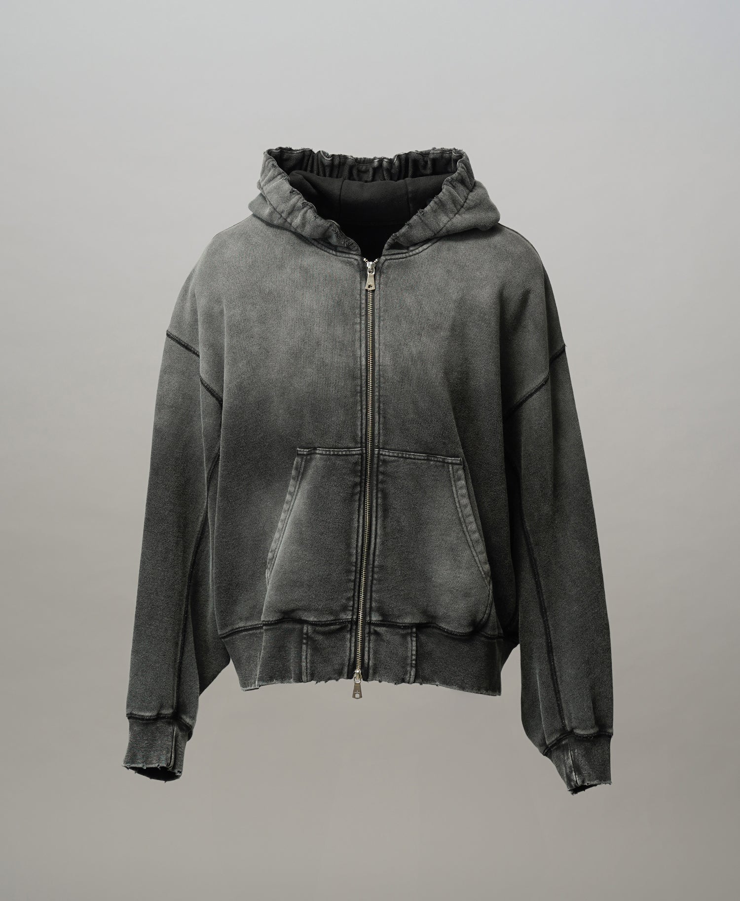 4 Colors Chambray Washable Wool Peaked Lapel Double Breasted Jacket