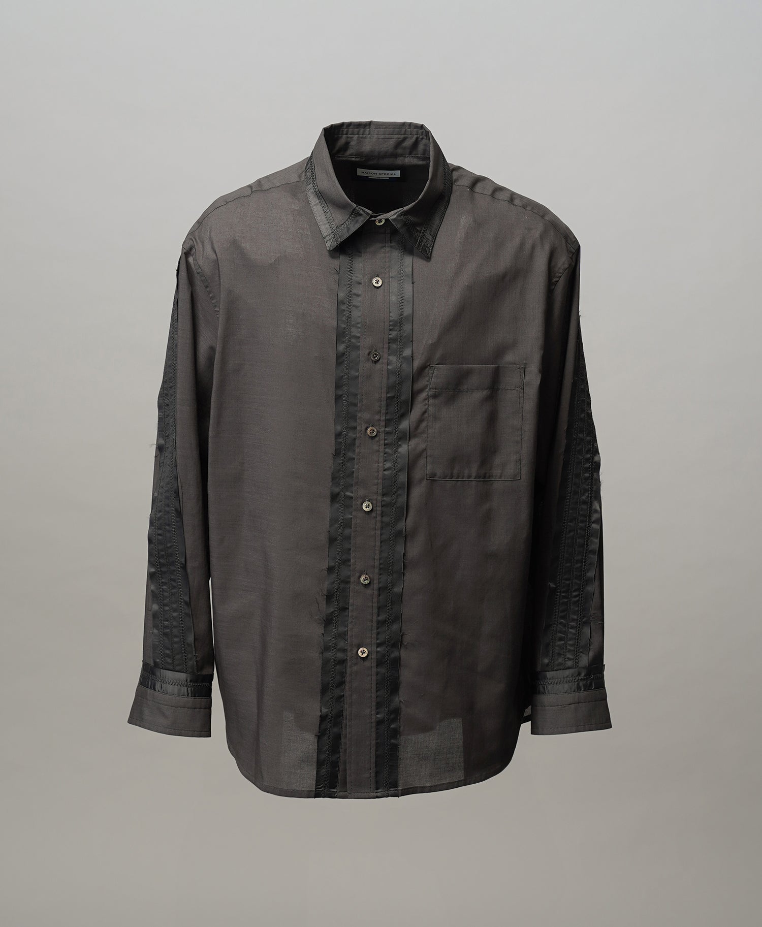 【26ss PRE-ORDER】Deep Front Neck Prime-Over Skipper Shirt