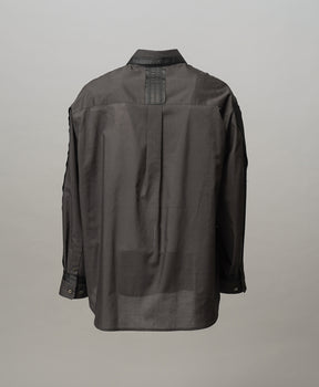 【26ss PRE-ORDER】Deep Front Neck Prime-Over Skipper Shirt