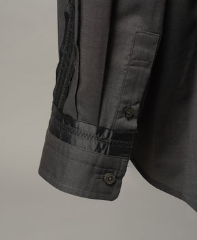 【26ss PRE-ORDER】Deep Front Neck Prime-Over Skipper Shirt