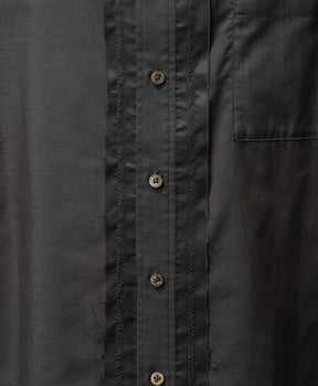 【26ss PRE-ORDER】Deep Front Neck Prime-Over Skipper Shirt