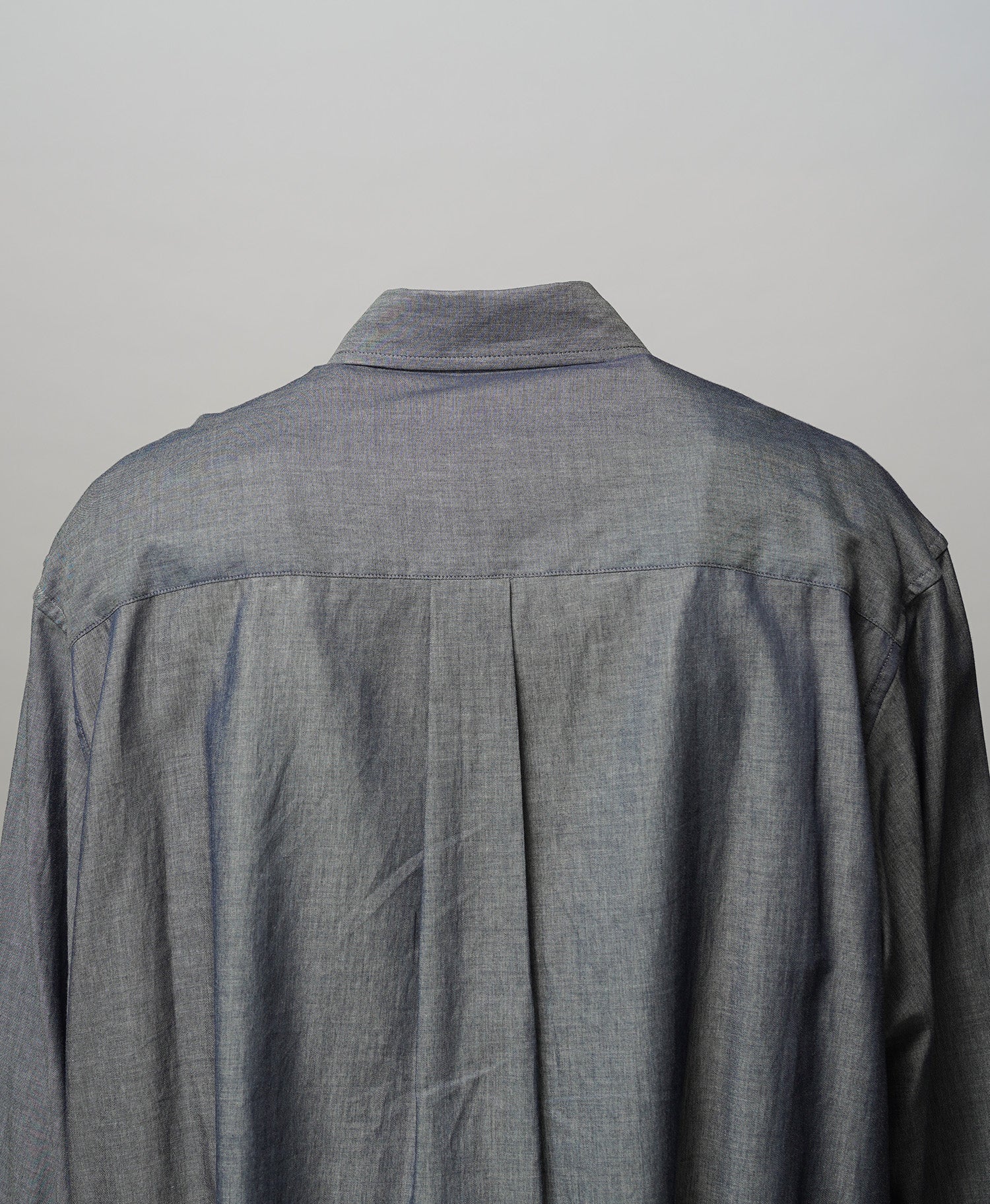 4 Colors Chambray Washable Wool Peaked Lapel Double Breasted Jacket