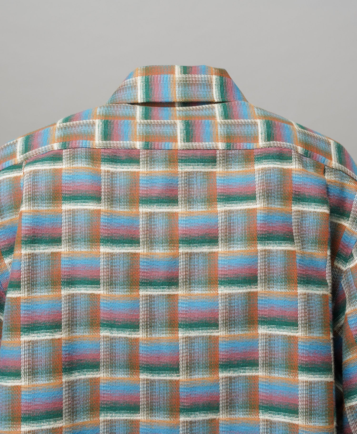 【Italian Dead Stock Fabric】Prime-Over Regular Collar Heavy-Weight Flannel Shirt Blouson