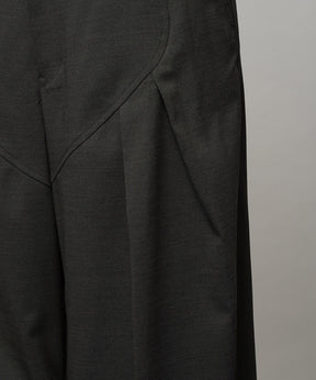 4 Colors Chambray Washable Wool Peaked Lapel Double Breasted Jacket