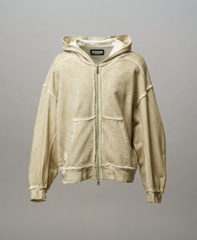 Over-Dye Embroidery Prime-Over Sweat Zip Hoodie