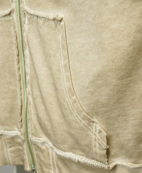 Over-Dye Embroidery Prime-Over Sweat Zip Hoodie