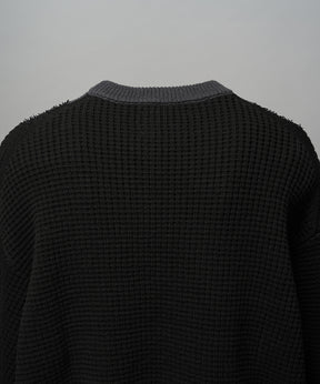 [26SS 预购] 棉质膨体腈纶混纺底漆渐变染色针织衫