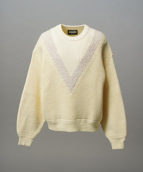 [26SS 预购] 棉质膨体腈纶混纺底漆渐变染色针织衫