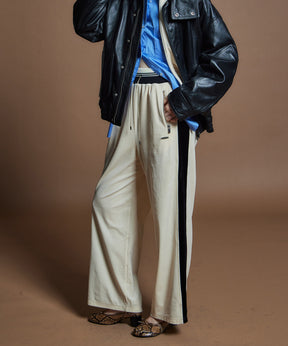 【26WINTER PRE-ORDER】Side Line Velour Jersey Pants