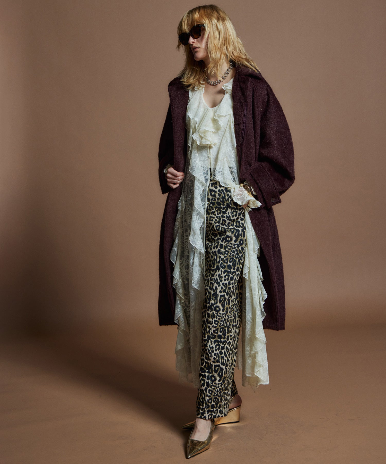 【26WINTER COLLECTION】Multi-Ruffle Lace Dress