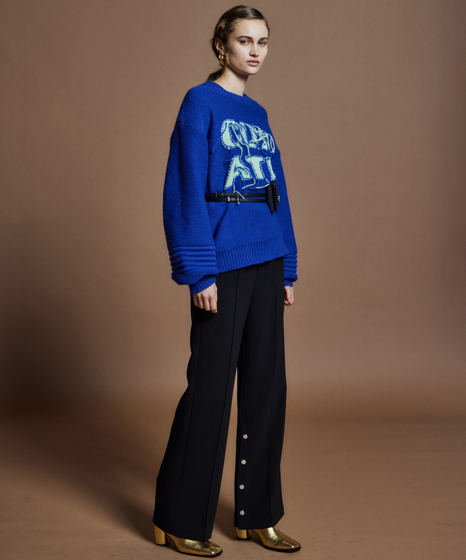 【26WINTER PRE-ORDER】CURATE Intarsia Knit Top