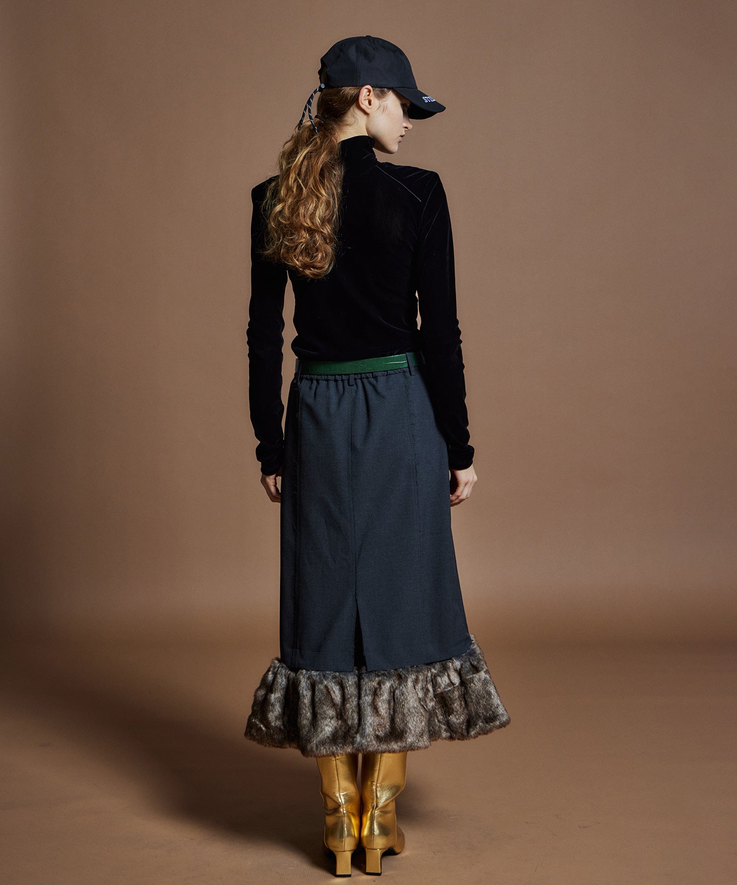 【26WINTER PRE-ORDER】Fur Hem 2WAY Skirt