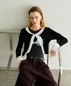 【PRE-ORDER】2way Neck Bicolor Comfort Top