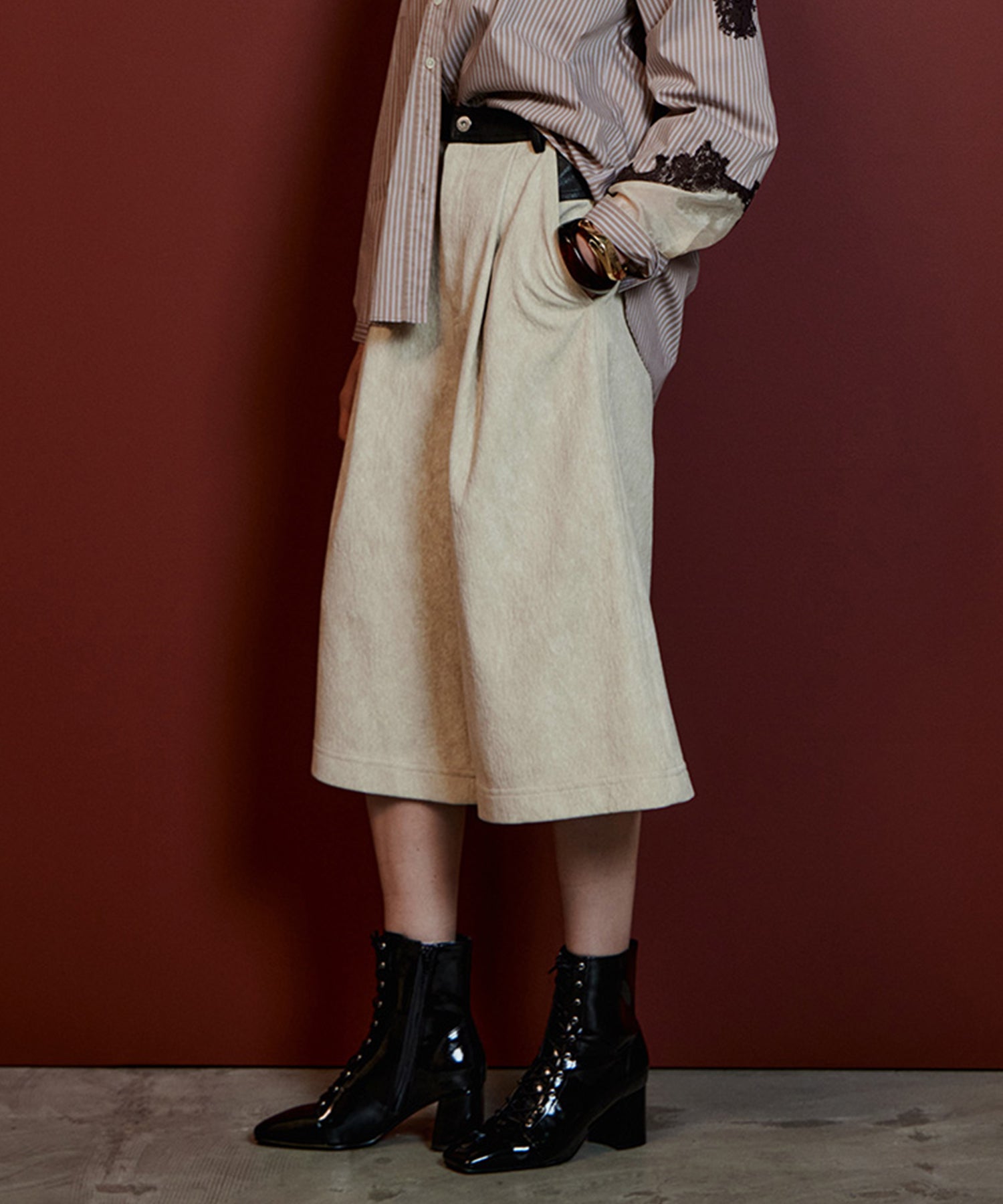 Lace-Up Short Boots