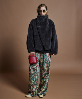 【26WINTER COLLECTION】Stand Collar Boa Coat