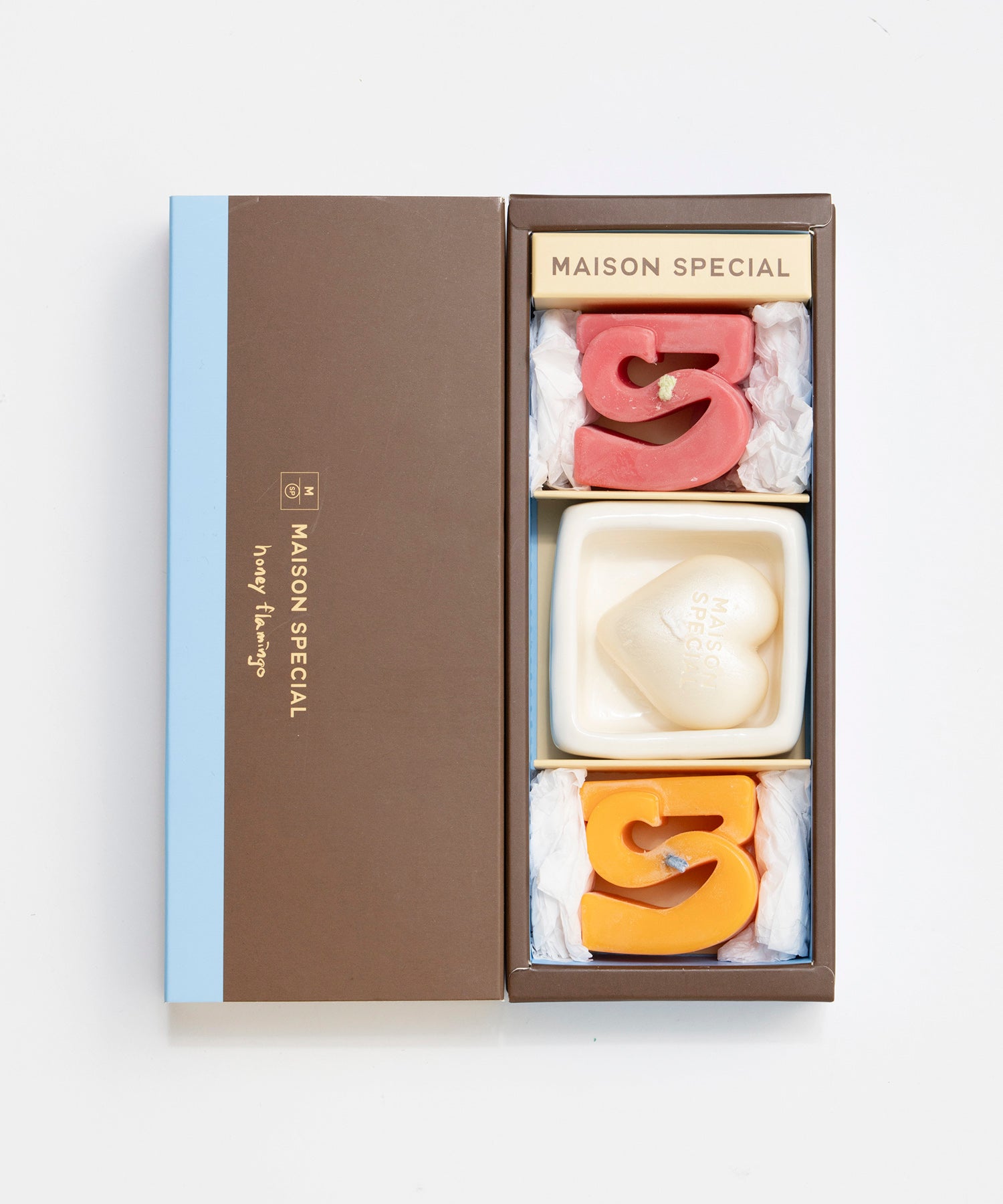 【honey flamingo×MAISON SPECIAL】 Logo Candle Set