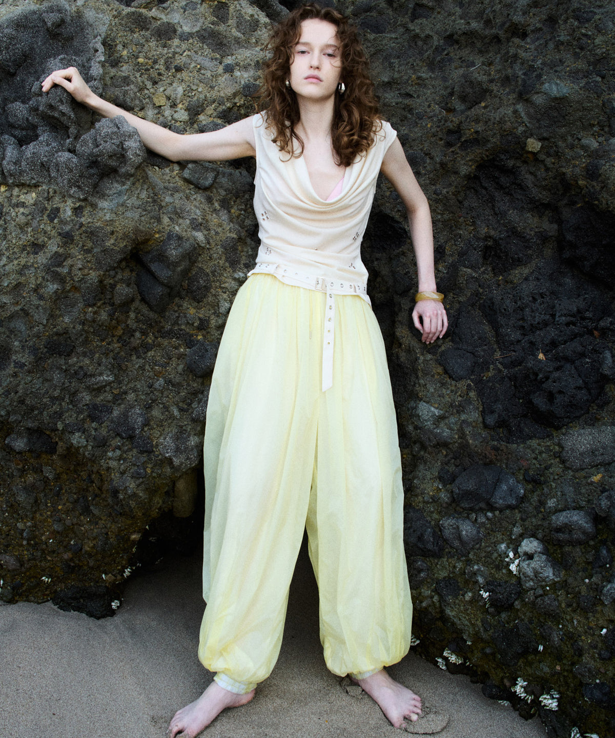 【2026Summer PRE-ORDER】Sheer Nylon Balloon Pants