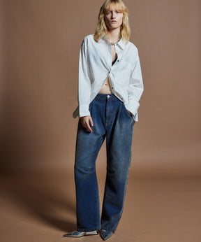 【26WINTER COLLECTION】Chenille Wide Baggy Denim